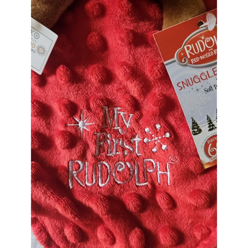 Rudolph Red Nosed Reindeer My First Rudolph Security‎ Blanket Lovey 10